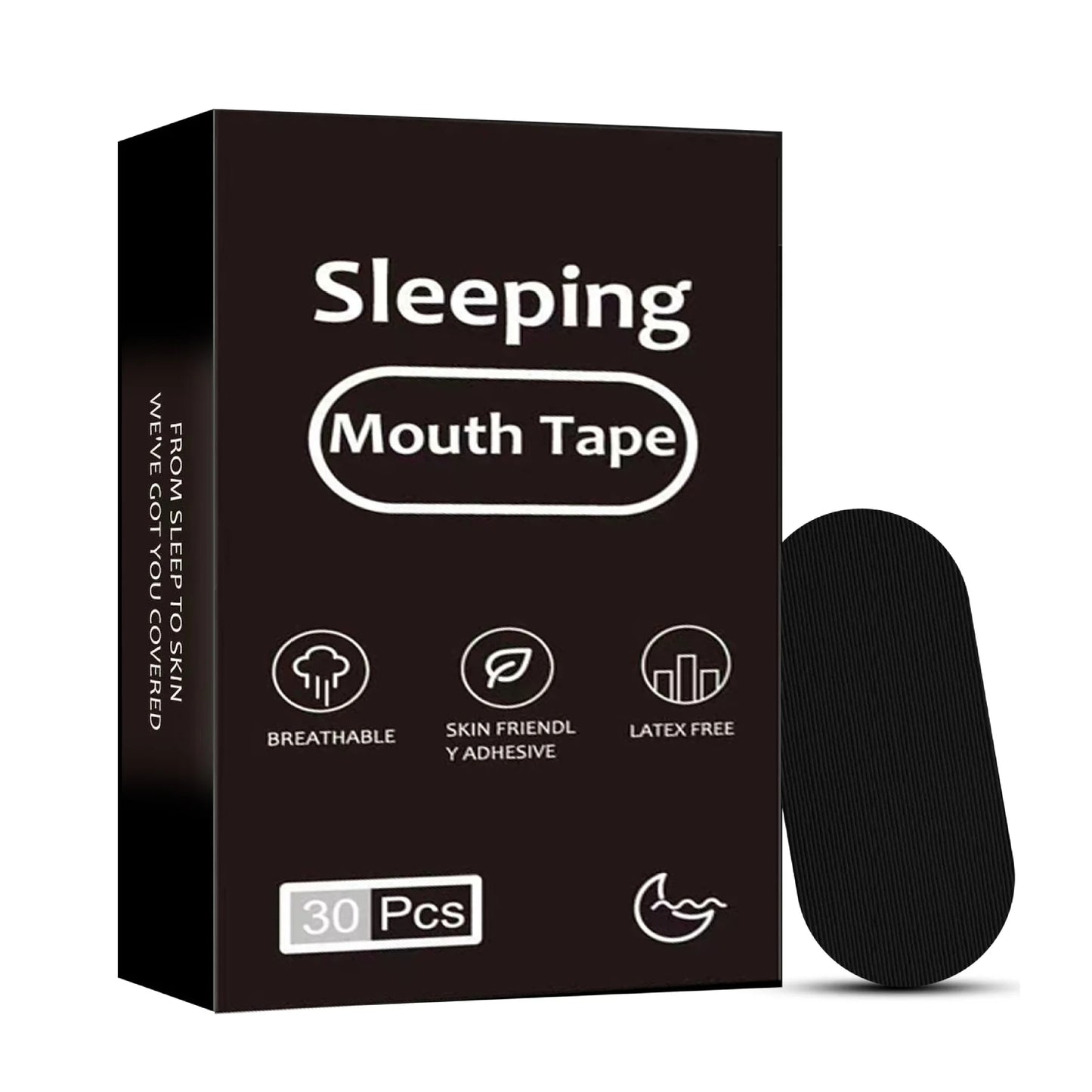 Mouth Tape for Sleep - 30/150 Pcs Anti-Snoring Mouth and Nose Strips for Enhanced Breathing and Improved Sleep Quality