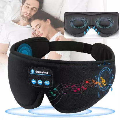 Bluetooth-Enabled 3D Sleep Mask with Integrated Headphones for Wireless Music Experience