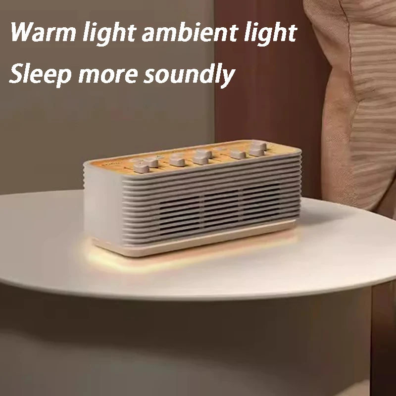 Bluetooth White Noise Speaker - Wireless Sleep Aid with 8 Natural Sound Therapy Options for Soothing Sleep