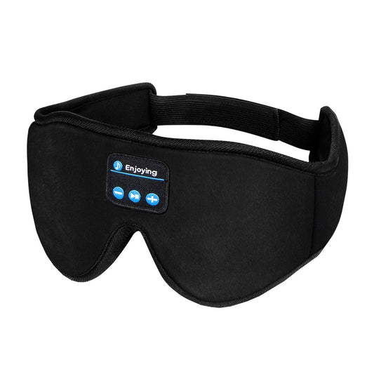 Bluetooth-Enabled 3D Sleep Mask with Integrated Headphones for Wireless Music Experience