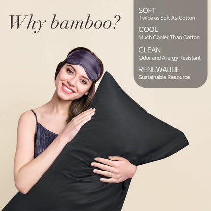 BEDELITE 100% Viscose Bamboo Body Pillow Cover - Breathable Long Pillowcase