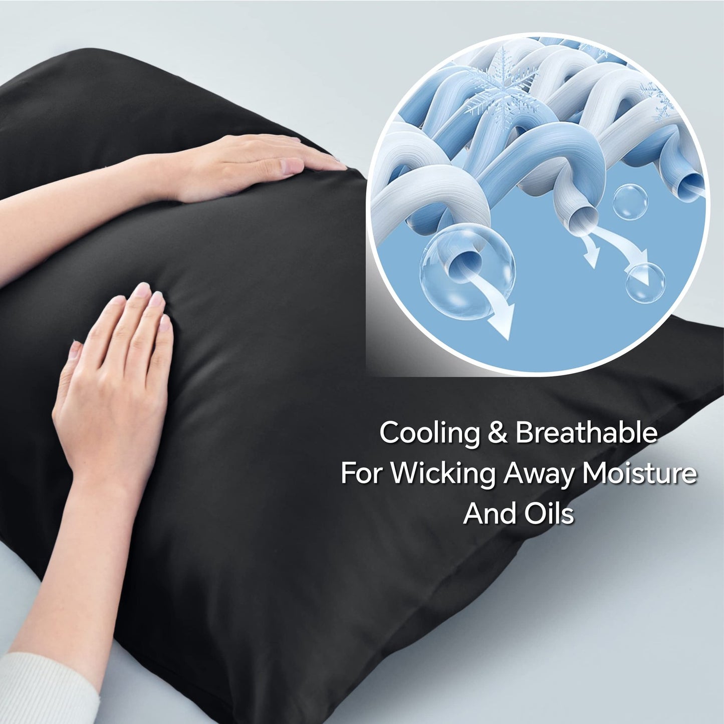 BEDELITE 100% Viscose Bamboo Body Pillow Cover - Breathable Long Pillowcase